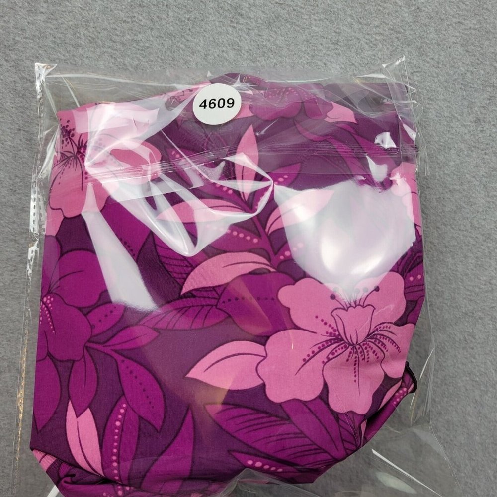 L.L. Bean Purple and Pink Floral One-Piece Swimsuit - Picture 10 of 10